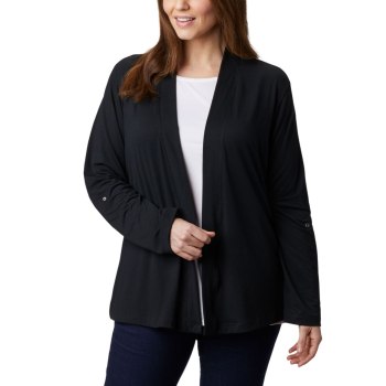 Columbia Essential Elements Plus Size, Cardigan Negros Para Mujer | 126037-ZMR